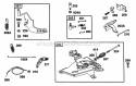 Control Assemblies Diagram and Parts List for 40A777-1221-01  Briggs and Stratton Engine